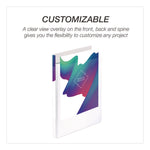 Economy Round Ring View Binders, 3 Rings, 0.5" Capacity, 11.5 x 8.5, White, 12/Carton