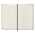 Hard Cover Notebook, 1-Subject, Quadrille Rule, Black Cover, (120) 8.25 x 5 Sheets
