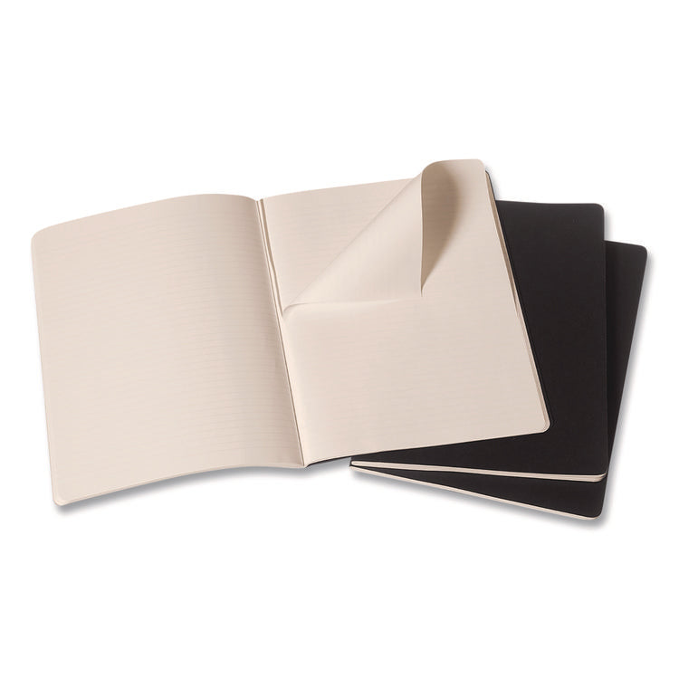 Cahier Journal, 1-Subject, Narrow Rule, Black Cover, (120) 9.75 x 7.5 Sheets, 3/Pack
