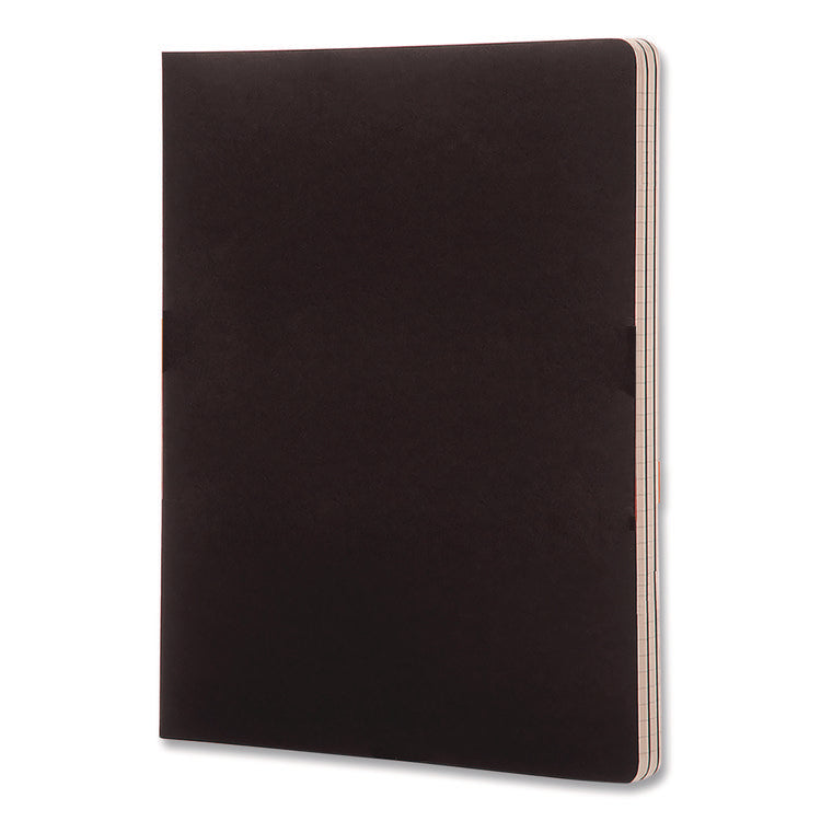 Cahier Journal, 1-Subject, Narrow Rule, Black Cover, (120) 9.75 x 7.5 Sheets, 3/Pack