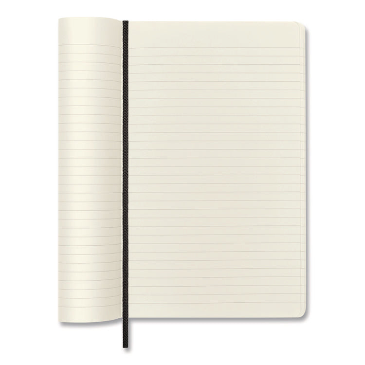 Classic Softcover Notebook, 1-Subject, Narrow Rule, Black Cover, (192) 8.25 x 5 Sheets