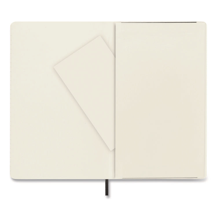 Classic Softcover Notebook, 1-Subject, Narrow Rule, Black Cover, (192) 8.25 x 5 Sheets