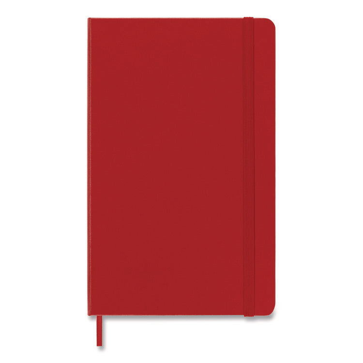 Classic Colored Hardcover Notebook, 1-Subject, Narrow Rule, Red Cover, (240) 8.25 x 5 Sheets