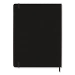Classic Colored Hardcover Notebook, 1-Subject, Narrow Rule, Black Cover, (192) 10 x 7.5 Sheets