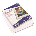 Ultra Premium Gloss Photo Paper, 11.8 Mil, 8.5 X 11, Bright White, 50/pack