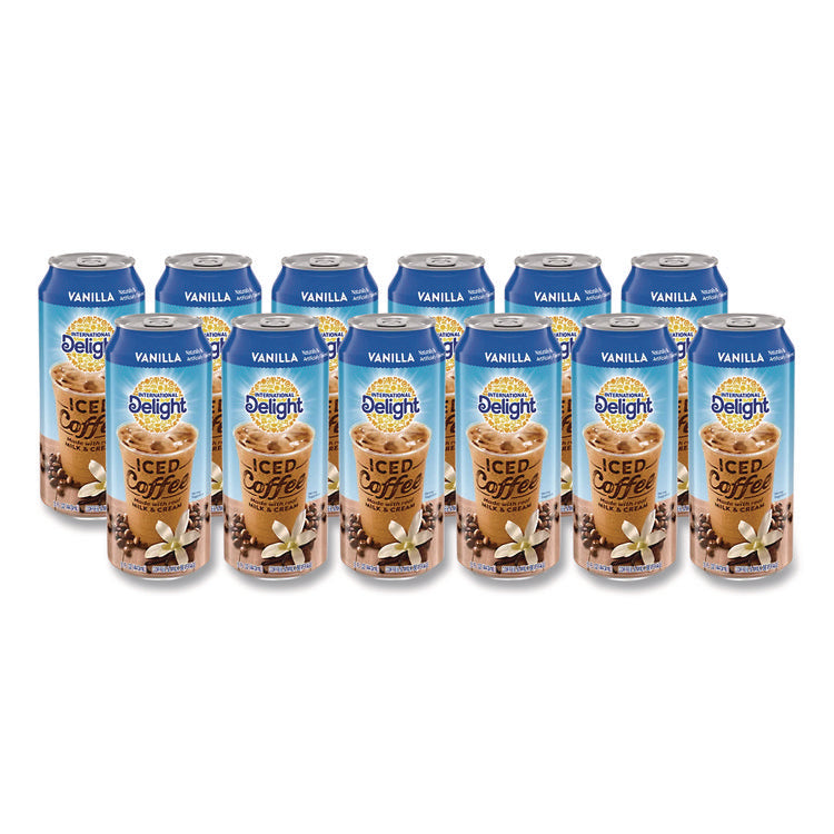 Iced Coffee, Vanilla, 15 oz Can, 12/Carton