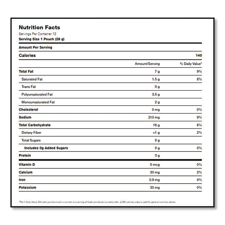 Baked Snack Crackers, Extra Toasty Crackers, 1 Oz Bag, 12/box