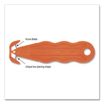 Kurve Blade Plus Safety Cutter, 5.75" Plastic Handle, Orange, 10/Box