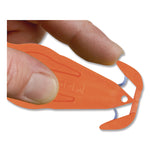 Kurve Blade Plus Safety Cutter, 5.75" Plastic Handle, Orange, 10/Box