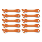 Excel Plus Safety Cutter, 7" Plastic Handle, Orange, 10/Box