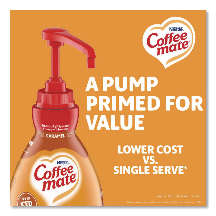 Liquid Creamer Pump Bottle, Caramel, 50.7 oz Pump Bottle