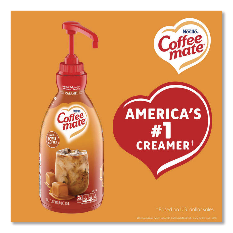 Liquid Creamer Pump Bottle, Caramel, 50.7 oz Pump Bottle
