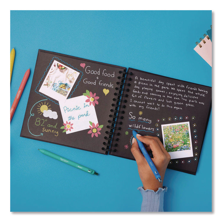 InkJoy Gel Bright Gel Pen, Retractable, Medium 0.7 mm, Assorted Ink, Assorted Barrel, 10/Pack