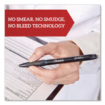 Sharpie S-Gel Gel Pen, Retractable, Medium 0.7 mm, Blue Ink, Black Barrel, 36/Pack