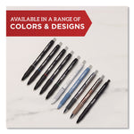 Sharpie S-Gel Gel Pen, Retractable, Medium 0.7 mm, Blue Ink, Black Barrel, 36/Pack