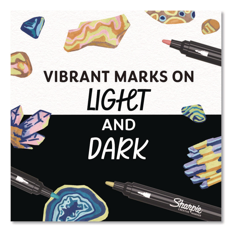 Creative Markers, Bullet Tip, Assorted Earth Tones, 12/Pack