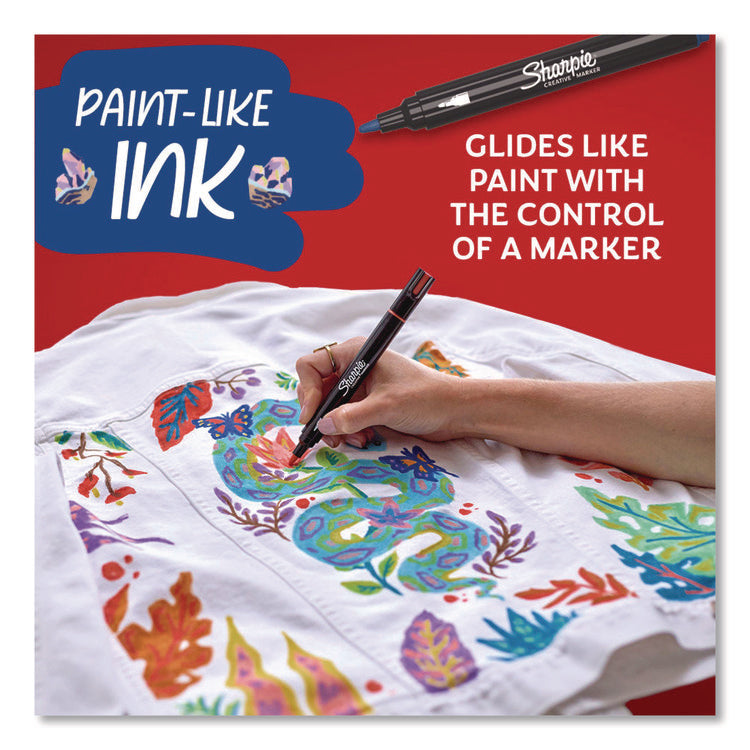 Creative Markers, Bullet Tip, Assorted Earth Tones, 12/Pack