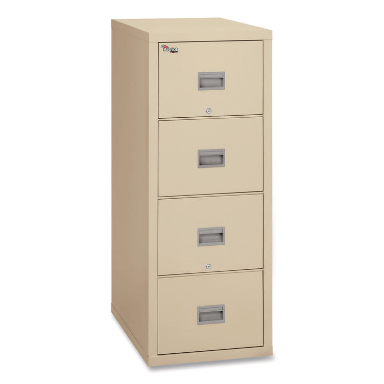 Patriot By Fireking Insulated Fire File, 1-Hour Fire Protection, 4 Legal-Size File Drawers, Parchment, 20.75 X 31.63 X 52.75