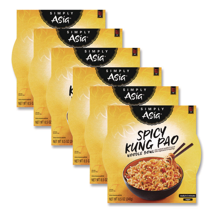 Simply Asia Spicy Kung Pao Noodle Bowl, 8.5 oz, 6/Carton