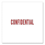 Pre-Inked Message Stamp, Confidential, 1.63" X 0.38", Red Ink