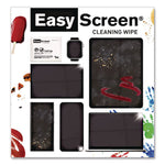 PDI Easy Screen Cleaning Wipes, Individually Wrapped, 1-Ply, 5 x 8, Unscented, White, 50/Box