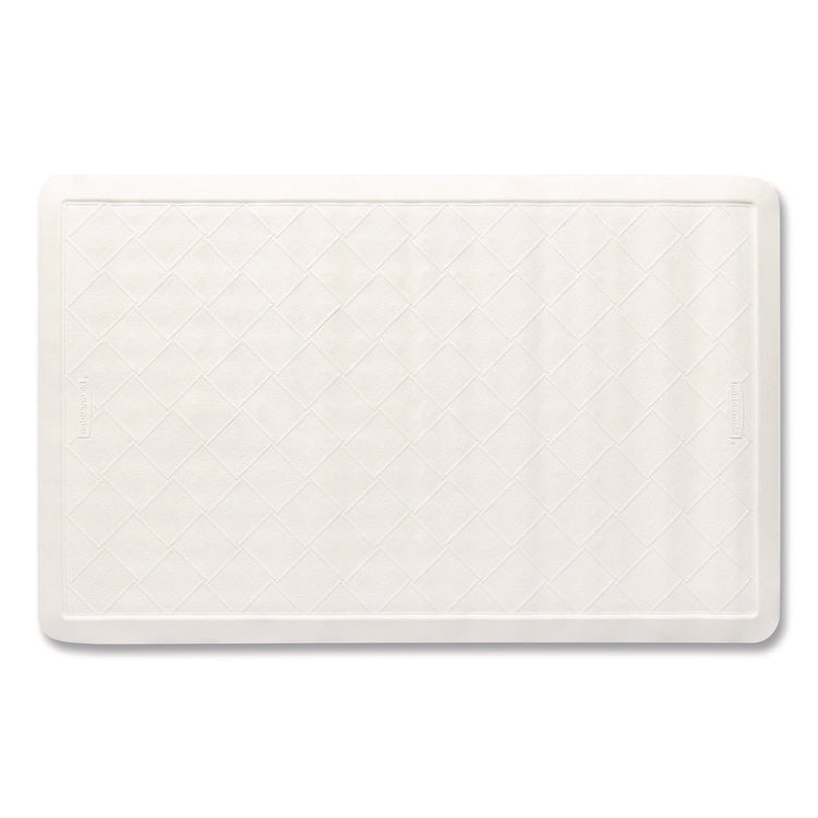 Safti-Grip Latex-Free Vinyl Bath Mat, 14 X 22.5, White, 4/carton