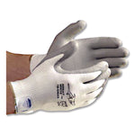 Great White 3GX Seamless Knit Dyneema Diamond Blended Gloves, EN388: 4542, Medium, White/Gray, Pair