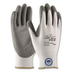 Great White 3GX Seamless Knit Dyneema Diamond Blended Gloves, EN388: 4542, Small, White/Gray, Pair