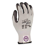Great White 3GX Seamless Knit Dyneema Diamond Blended Gloves, EN388: 4542, X-Large, White/Gray, Pair