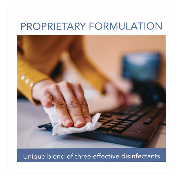 Sani-Cloth Prime Germicidal Disposable Wipes, Extra-Large, 1-Ply, 7.5 X 15, Unscented, White, 70/canister, 6 Canisters/carton