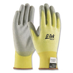 G-Tek KEV Cut-Resistant Seamless-Knit Gloves, EN388: 4231, X-Large (Size 10), Yellow/Gray, 12 Pairs