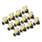 KEV Seamless Knit Kevlar Gloves, EN388: 3X21B, Medium, Yellow/Black, 12 Pairs