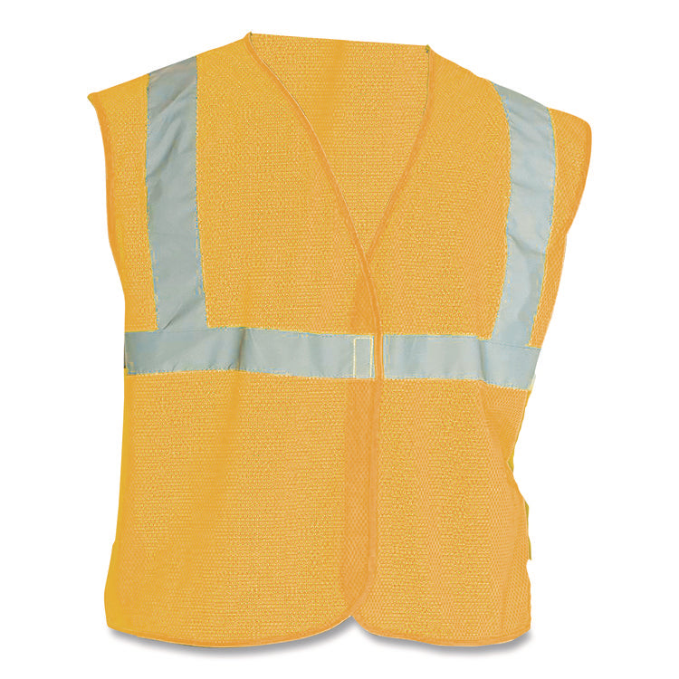 ANSI Class 2 Hook and Loop Safety Vest, X-Large, Hi-Viz Orange