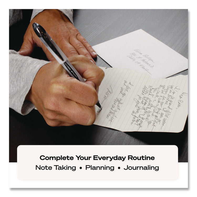 VISION ELITE Hybrid Gel Pen, Stick, Fine 0.5 mm, Assorted Ink and Barrel Colors, 8/Pack