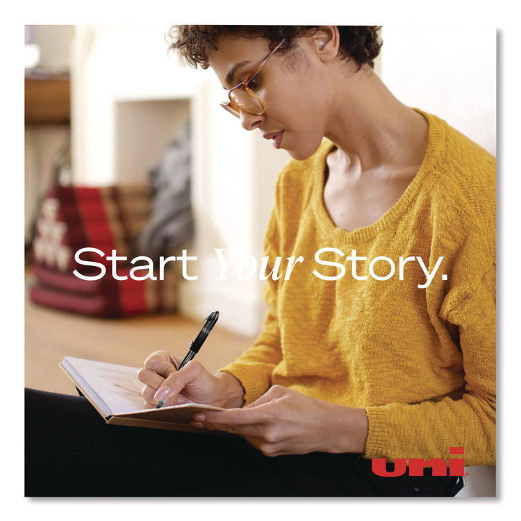 VISION ELITE Hybrid Gel Pen, Stick, Fine 0.5 mm, Assorted Ink and Barrel Colors, 8/Pack