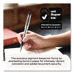 207 Impact Gel Stick Pen Refills, Bold 1 mm Conical Tip, Black Ink, 2/Pack