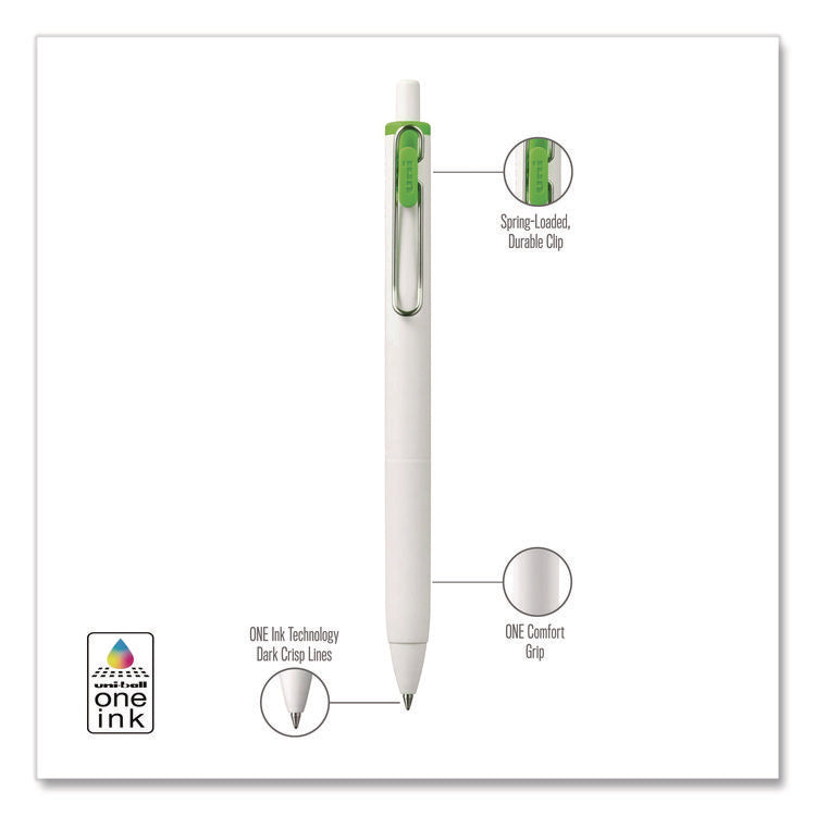 uniONE Gel Pen, Retractable, Medium 0.7 mm, Assorted Fashion Ink and Barrel Colors, 5/Pack