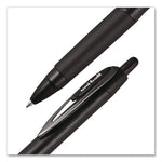 207 Plus+ Gel Pen, Retractable, Medium 0.7 mm, Black Ink, Black Barrel, 4/Pack