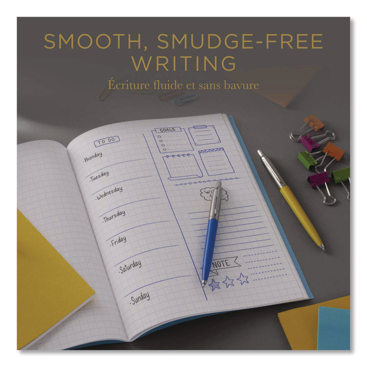 Refill For Parker Retractable Gel Ink Roller Ball Pens, Medium Conical Tip, Blue Ink, 2/pack