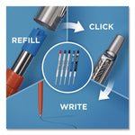 Jotter Bond Street Ballpoint Pen, Retractable, Medium 1 mm, Blue Ink, Black/Chrome Barrel