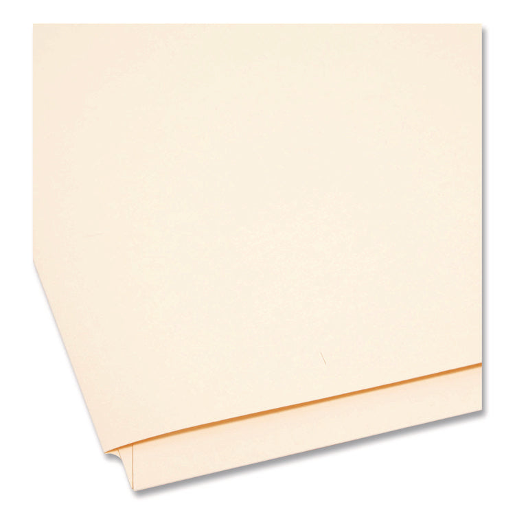 Heavyweight End Tab Fastener Folders, Interior Back-Cover Pocket, 0.75" Expansion, 2 Fasteners, Letter Size, Manila, 50/Box