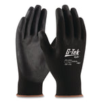 GP Polyurethane-Coated Nylon Gloves, EN388: 1111, 10" Long, Medium, Black, 12 Pairs