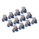 GP Latex-Coated Cotton/Polyester Gloves, EN388: 1111, 10" Long, X-Large, Gray/Blue, 12 Pairs