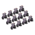 Ultimate Seamless Knit Nylon Gloves, Nitrile MicroFoam Grip: Palm/Fingers, EN388: 4131, Large, Gray, 12 Pairs