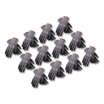 Endurance Seamless Knit Nylon Gloves, EN388: 4131, Large (Size 9), Gray/Black, 12 Pairs