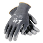GP Polyurethane-Coated Nylon Gloves, EN388: 1111, 10" Long, Large, Gray, 12 Pairs