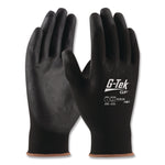 GP Polyurethane-Coated Nylon Gloves, EN388: 1111, 10" Long, X-Large, Black, 12 Pairs