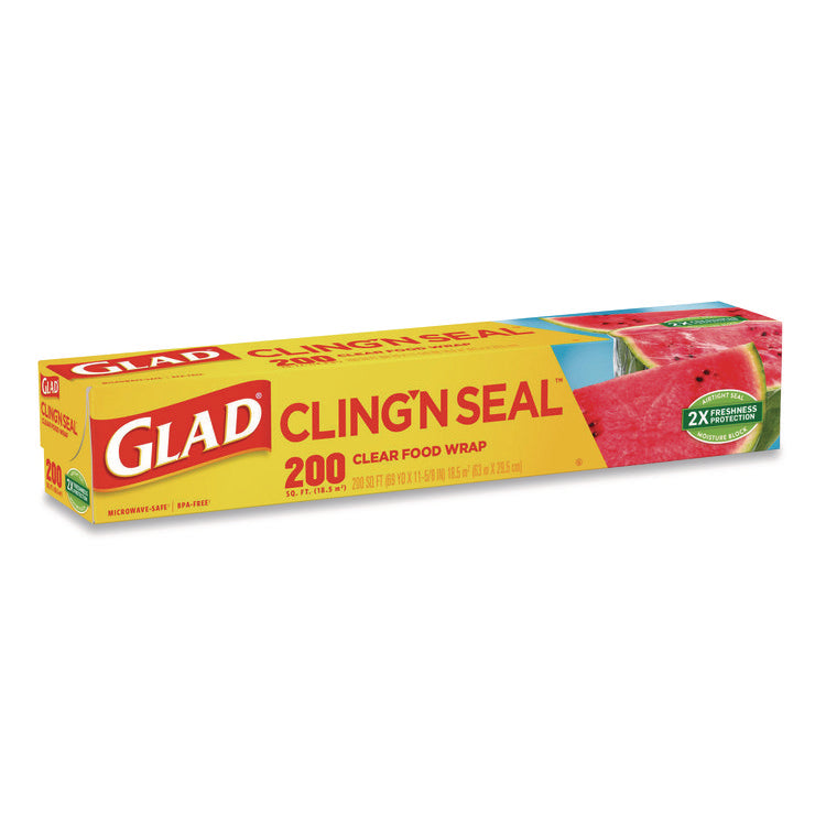 Cling'N Seal Plastic Food Wrap, 200 sq ft