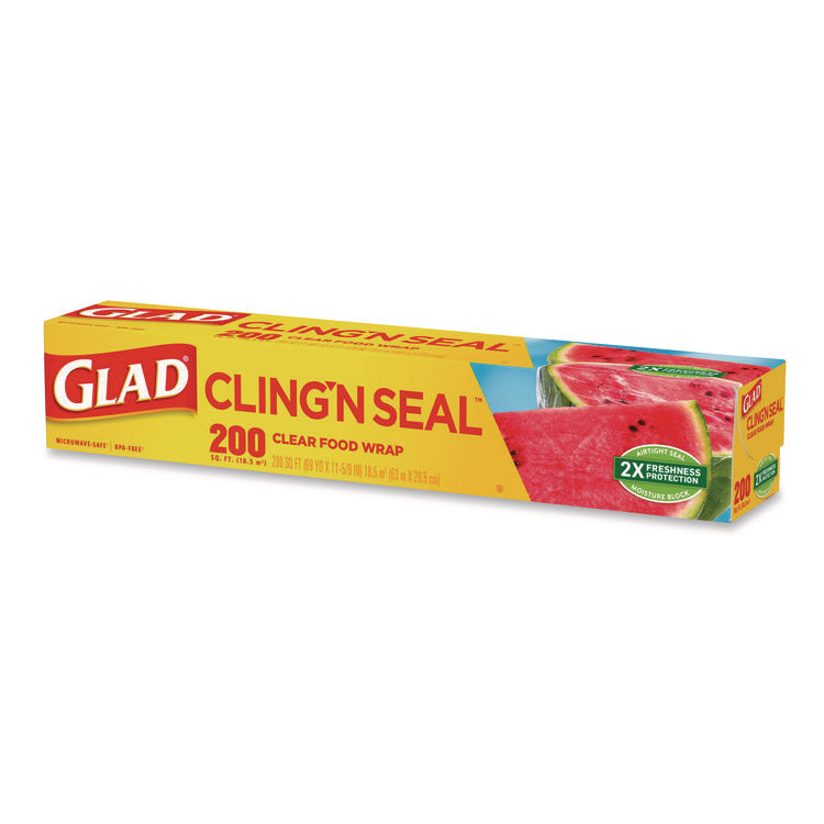 Cling'N Seal Plastic Food Wrap, 200 sq ft