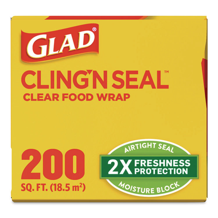 Cling'N Seal Plastic Food Wrap, 200 sq ft